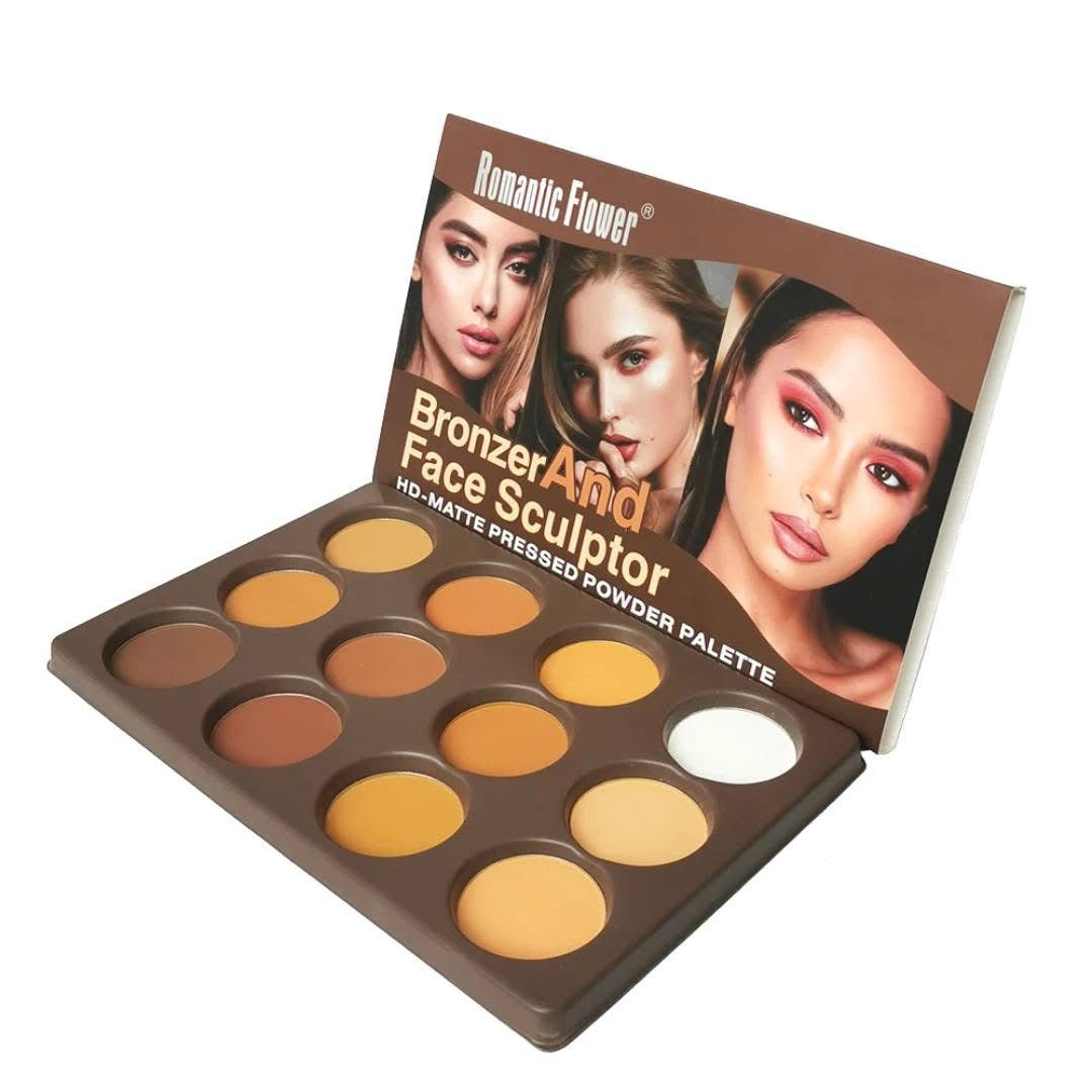 Palette Contouring & Bronzer HD – Romantic Flower