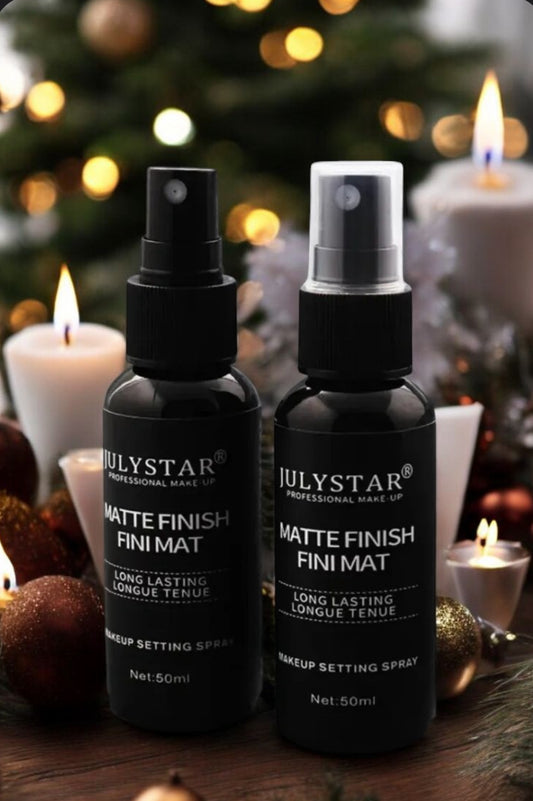 Spray Fixateur JULYSTAR – Fini Mat & Tenue Longue Durée